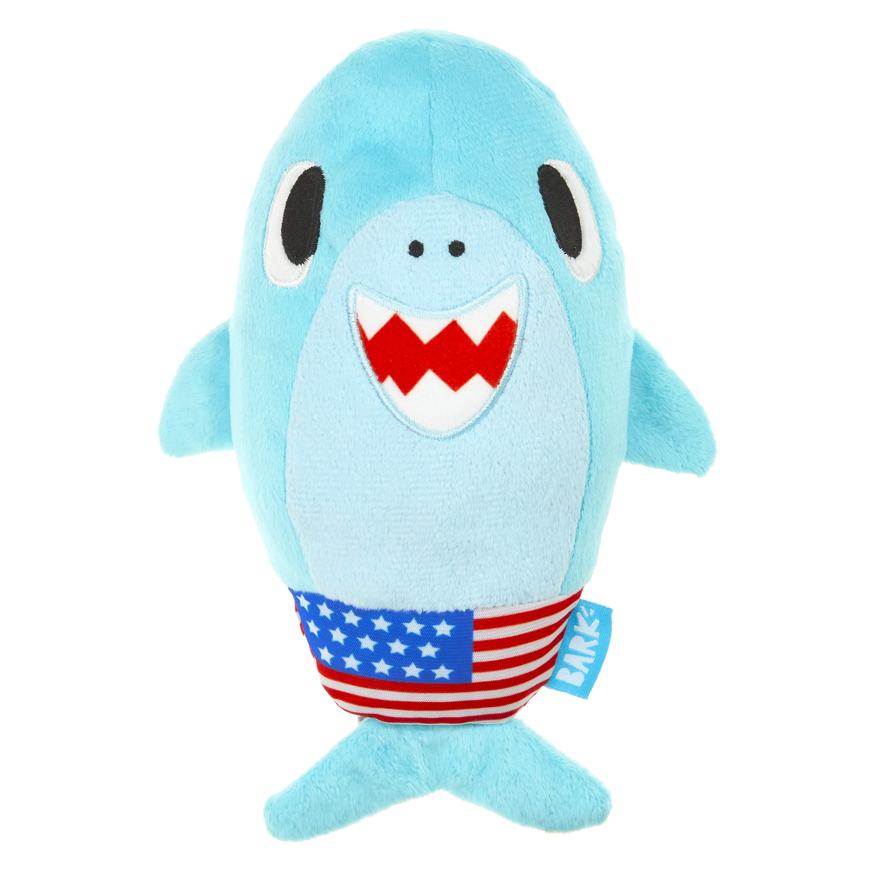 Patriotic Shark Dog Toy with Squeaker - Jawly Jake