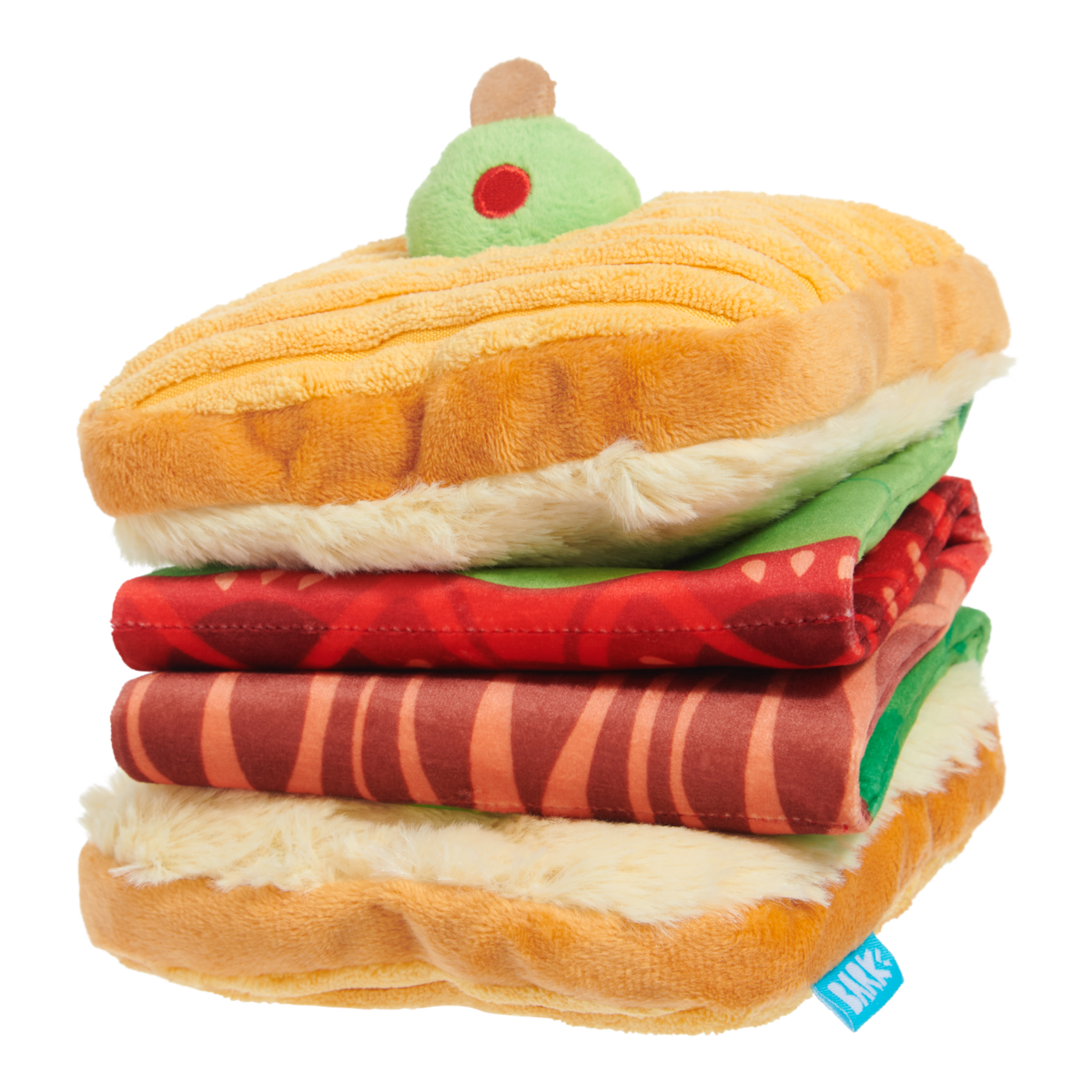 Retro Dog Toy Sandwich with Squeakers & Crinkle Sounds – Barkin, Lettuce & Tomutto