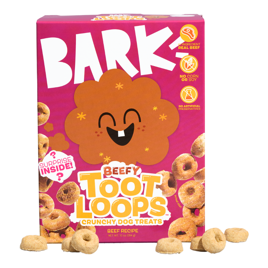 Beefy Toot Loops™ Crunchy Beef Dog Treats by BARK