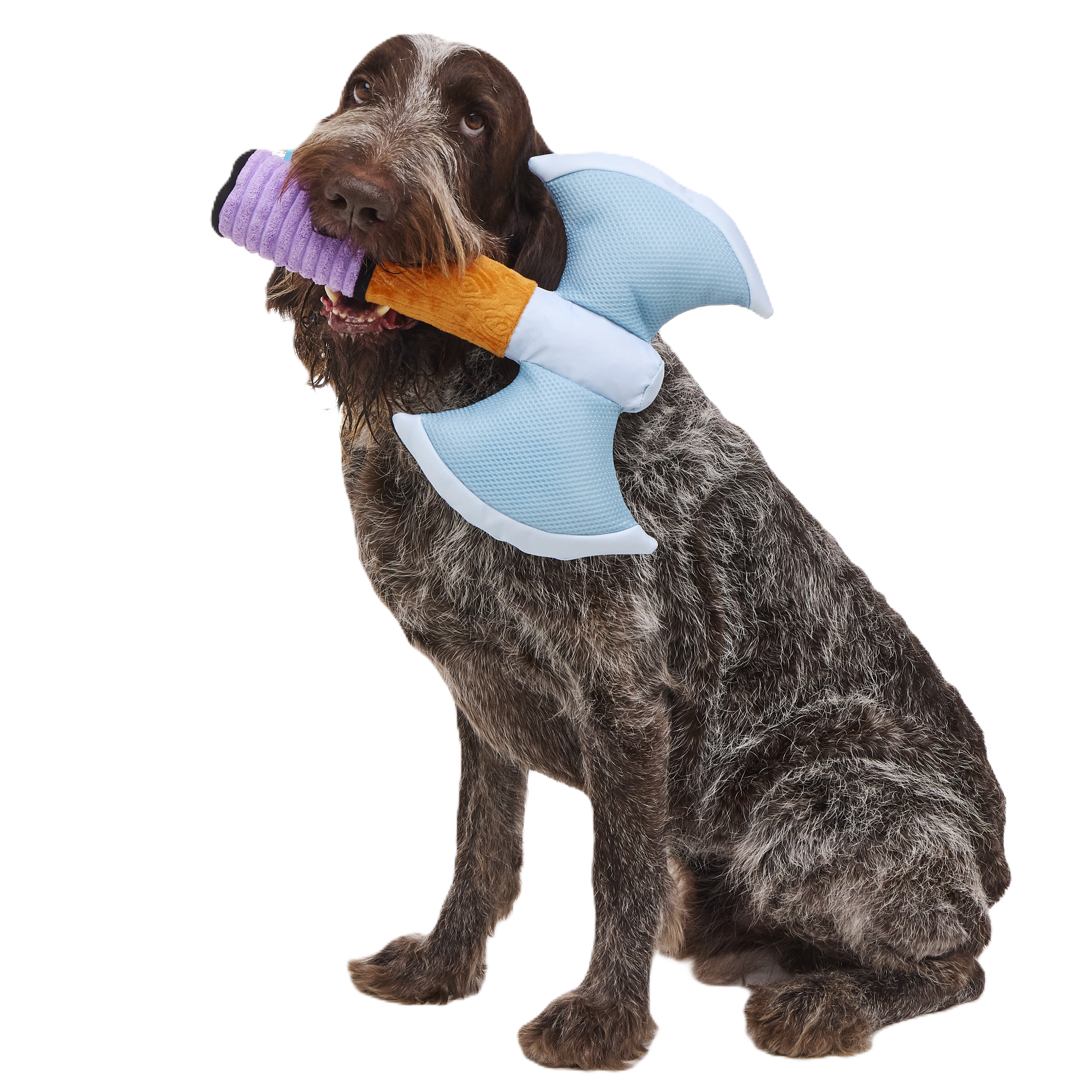 Large Dog Axe Toy with Squeakers & Crinkle for XL Pups