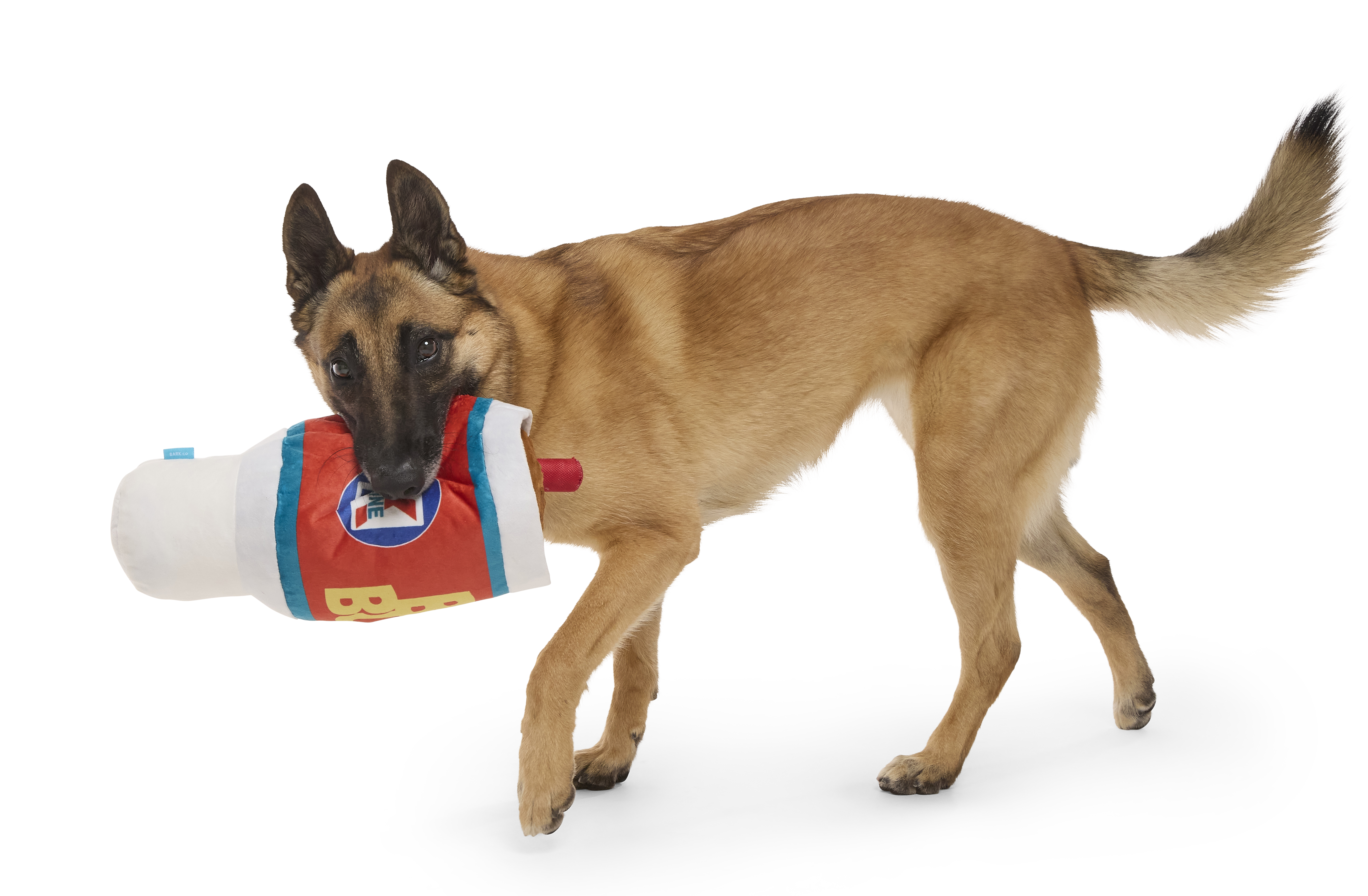 Big Burp Slurp Dog Toy with Squeaker & Crinkle for Large Dogs
