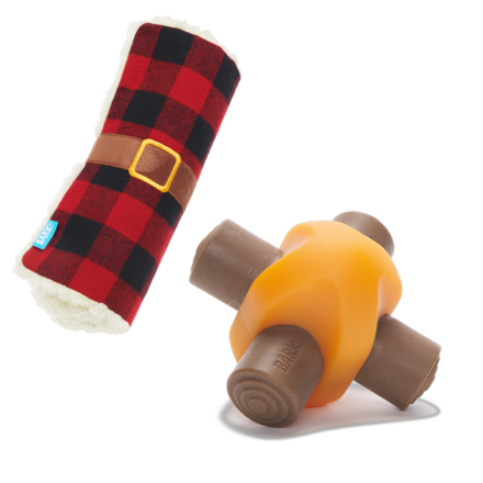 BARK Hygge Snuggler Blanket & Chompfire Dog Toy Bundle