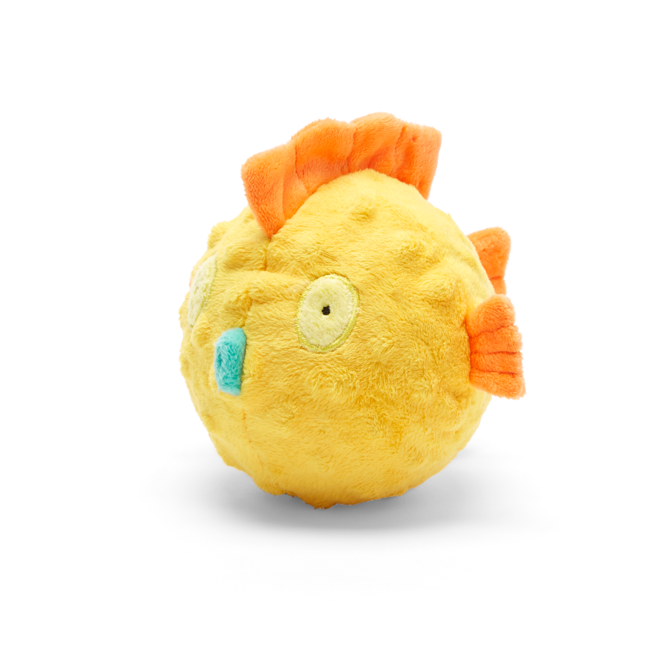 Bloated Barry the Blowfish Dog Toy with Squeaker & Crinkle