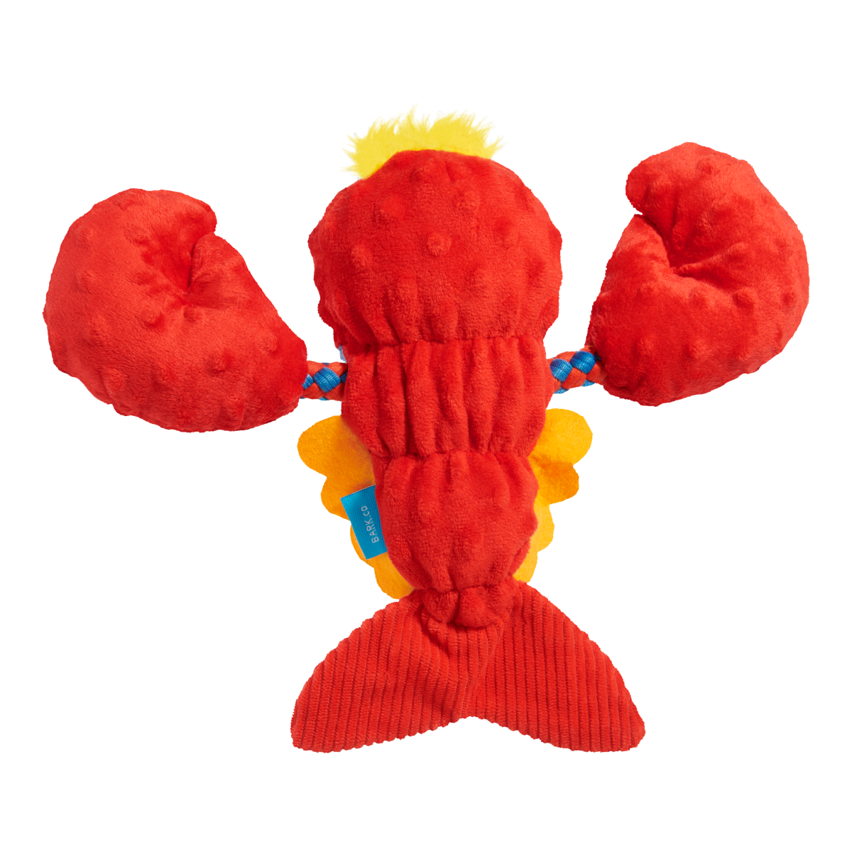 Brock Lobster Dog Toy with Squeaker & Crinkle