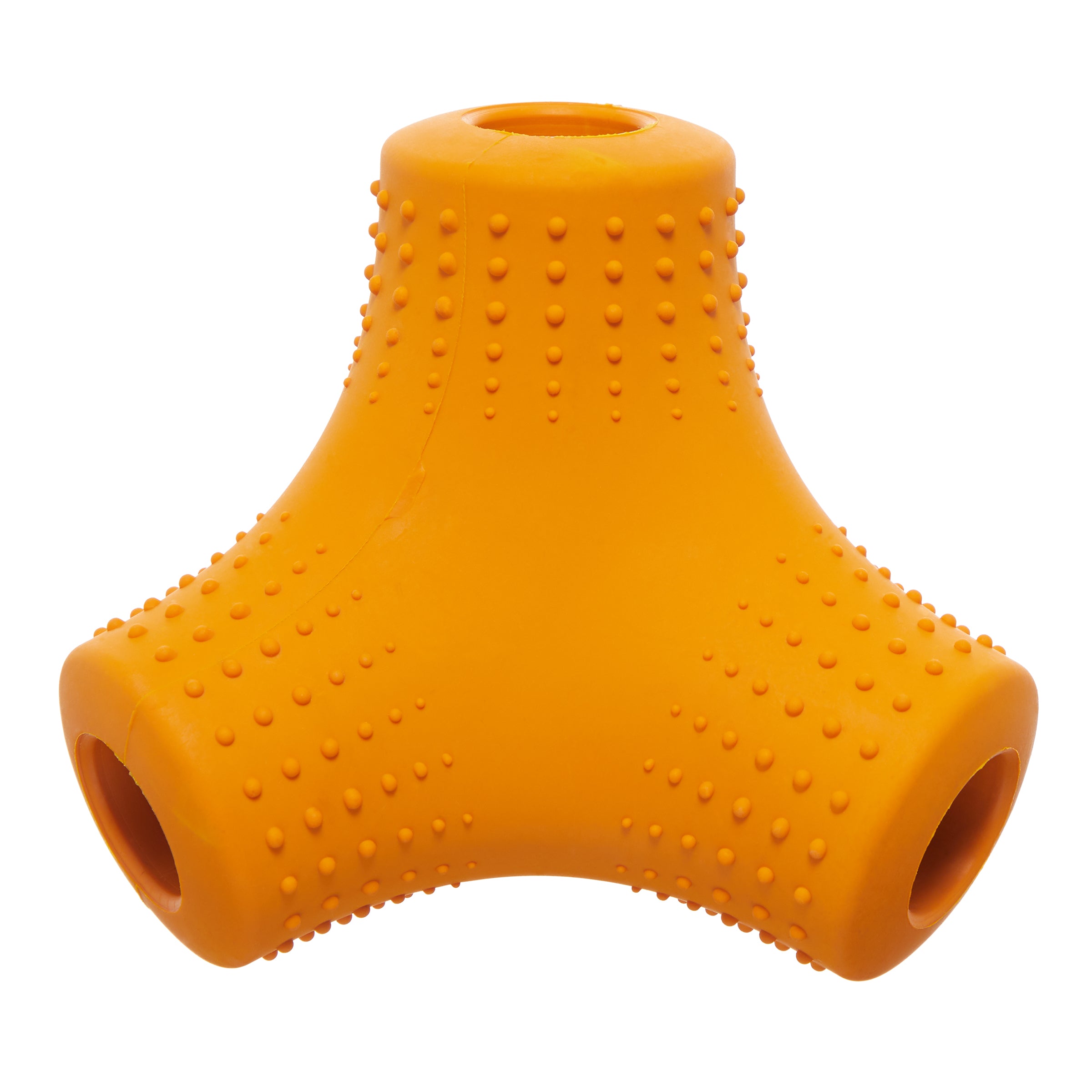 Natural Rubber Coral Teef Dog Toy - Chewable & Bouncy for Fetch & Treats