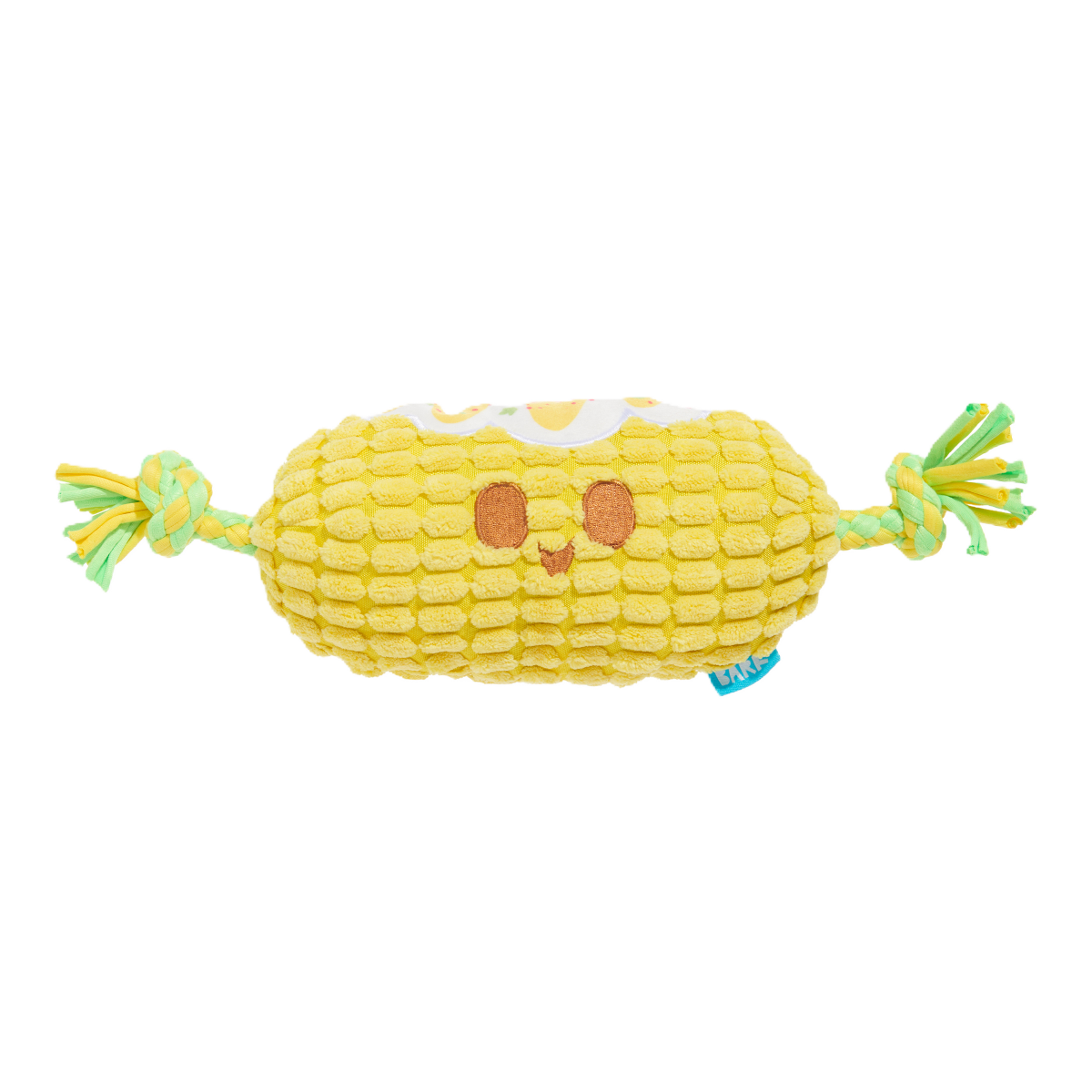 Corn on the Tug Dog Toy with Squeaker & Crinkle for Playtime