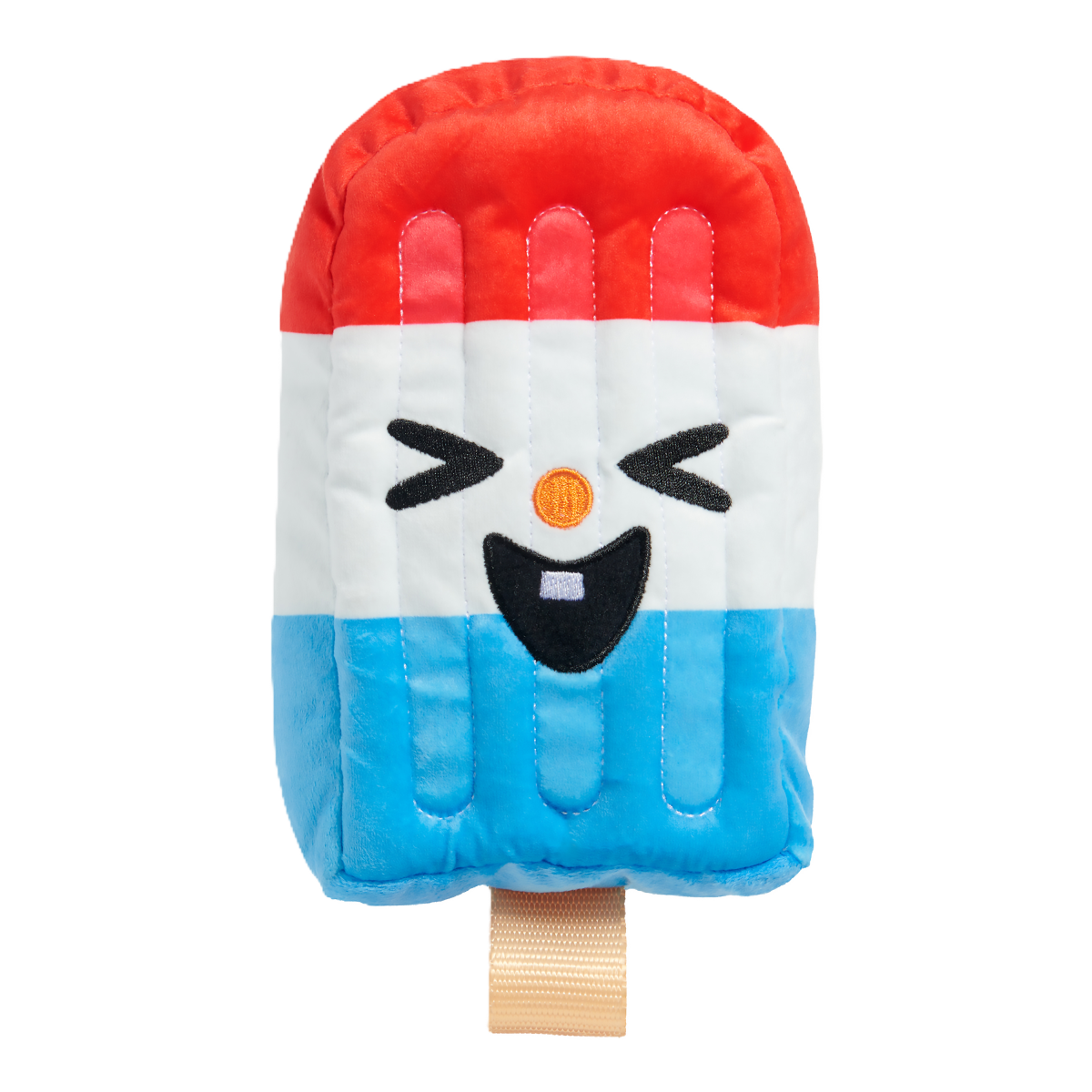 Rocket Droolsicle Dog Toy with Squeaker & Fluff for Playtime
