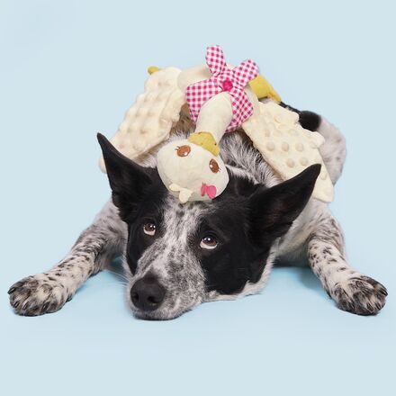Farmer's Barket Extra Large Gingham Goose Dog Toy with Squeaker