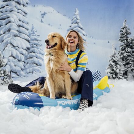 Funboy x BARK Dog Sled for Snow with Handles & Pull Rope