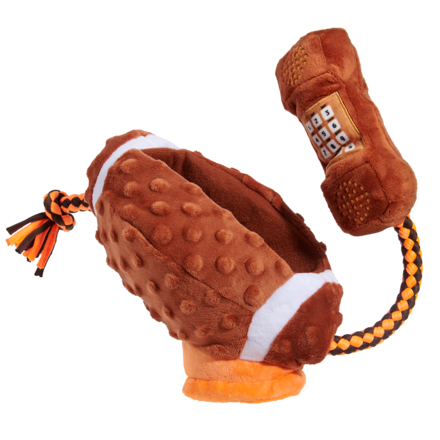 Dog Toy Phone with Squeakers & Crinkle for Tug & Play