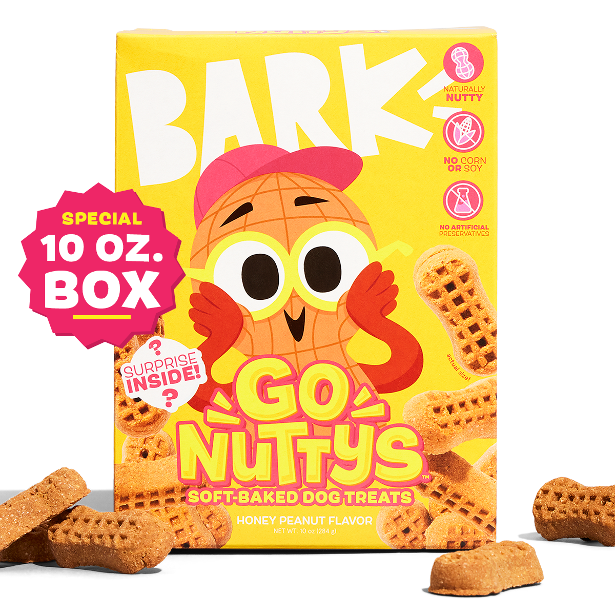 Go Nutty's Honey Peanut Soft Baked Dog Treats - Wholesome & Nutritious