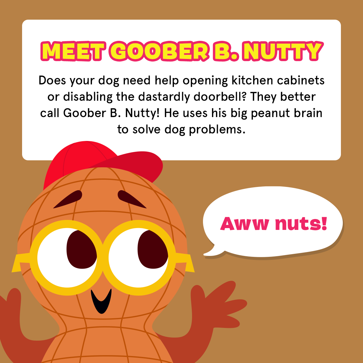 Go Nutty's Honey Peanut Soft Baked Dog Treats - Wholesome & Nutritious