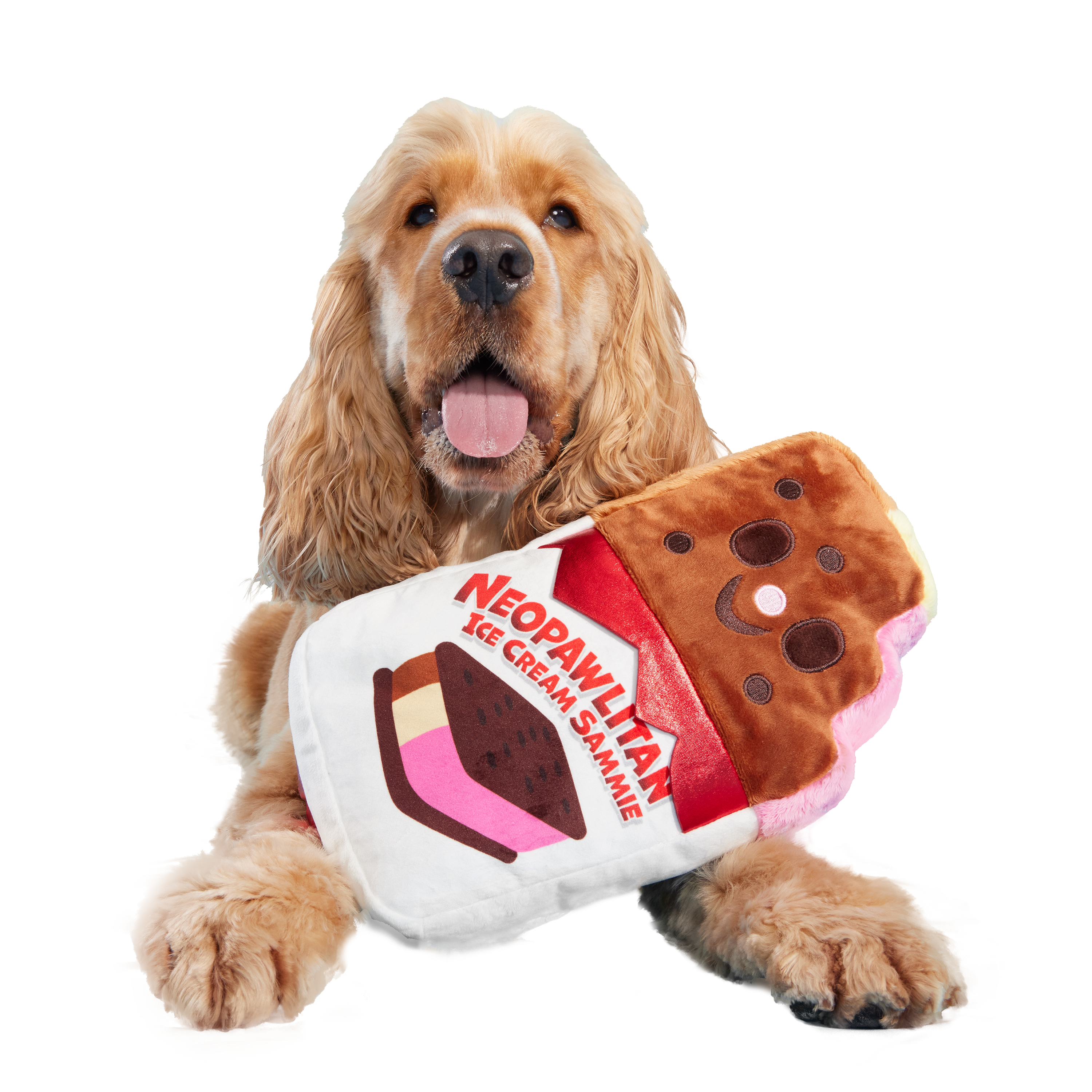 XL Squeaky Ice Cream Sandwich Dog Toy - Grand Slam Ice Cream Sam