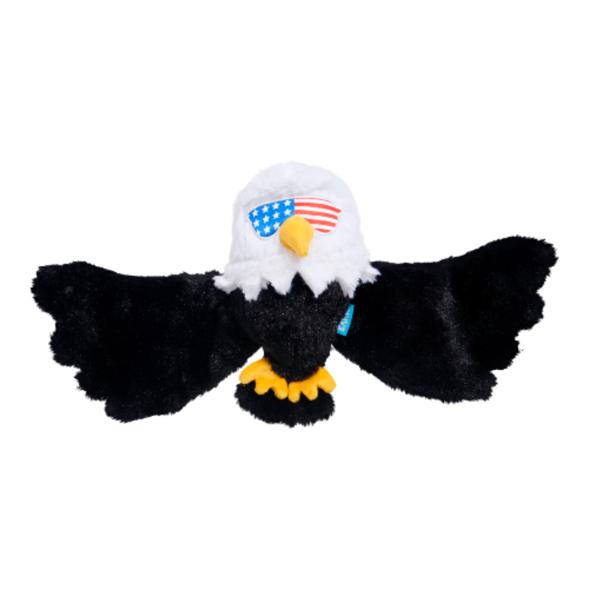 Patriotic Squeaky Eagle Dog Toy with Whip-N-Flip Wings