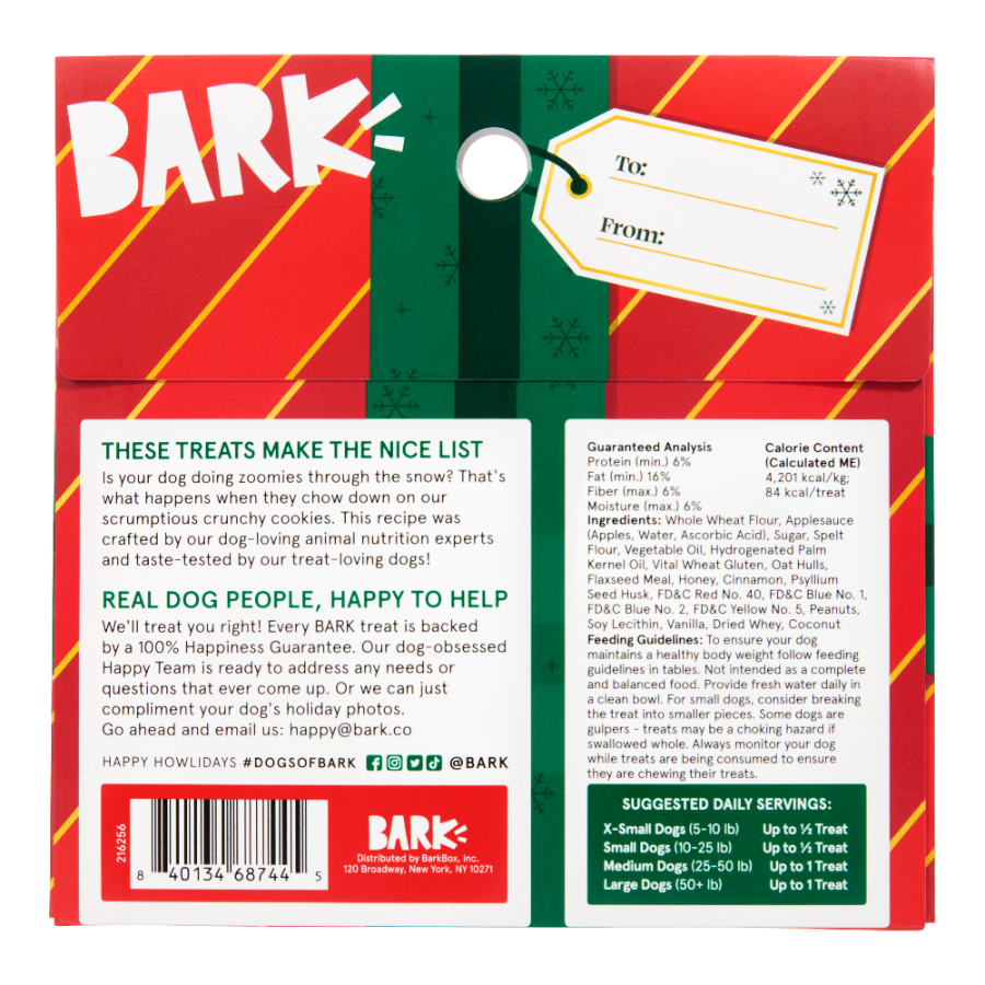 Holiday Dog Treats 2-Pack for Small to Large Breeds