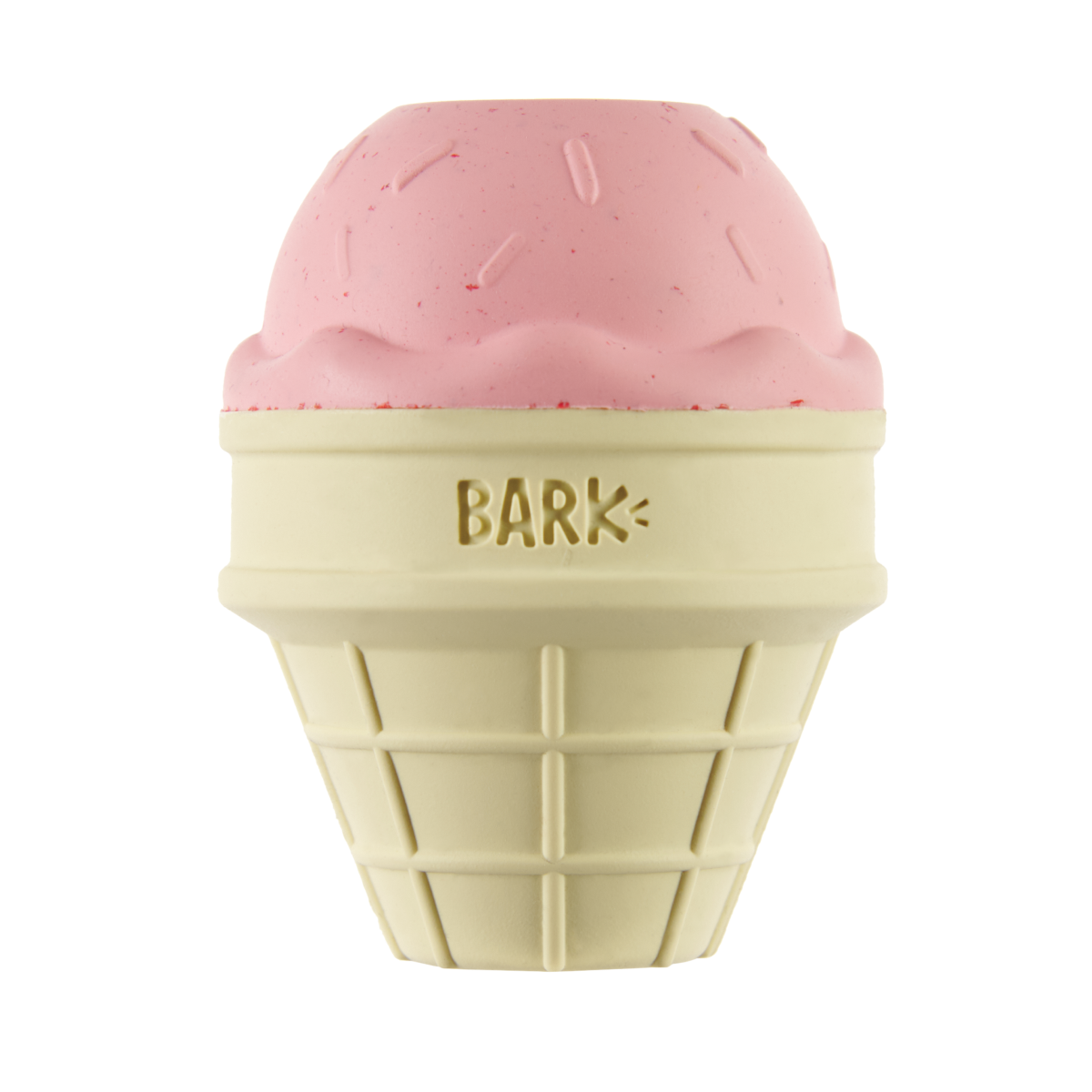 Strawberry Bacon Scented Squeaky Dog Toy Cone for Fetch
