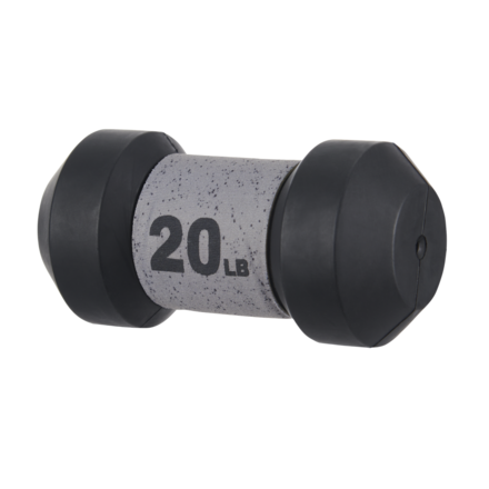 Durable Rubber Dog Dumbbell Toy with Squeaker & Quick Dry Layer