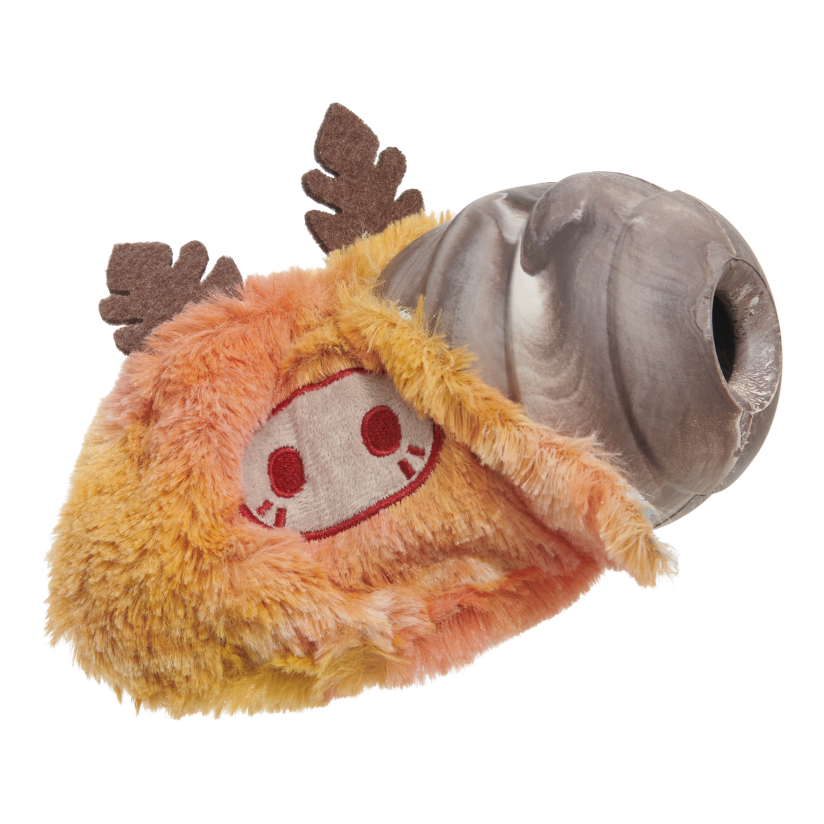 Lerf Secret Monster Club Dog Toy – Plush Wrapped Rubber Chew for Super Chewers