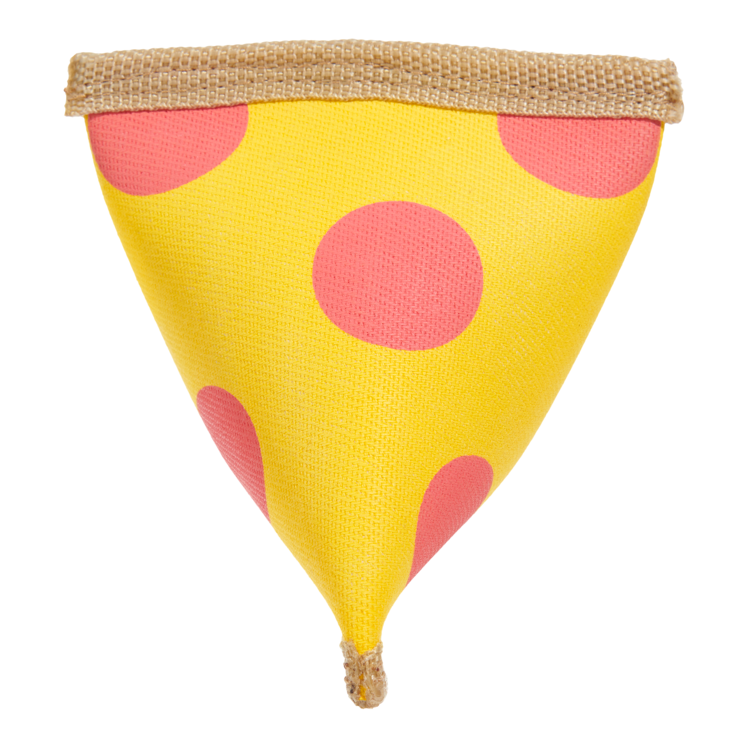 Lil Squeaker's Pizza Dog Toy with Spiky Ball Inside – Durable & Fun