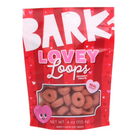Fruit-Flavored Dog Treats - Lovey Loops Crunchy Snacks