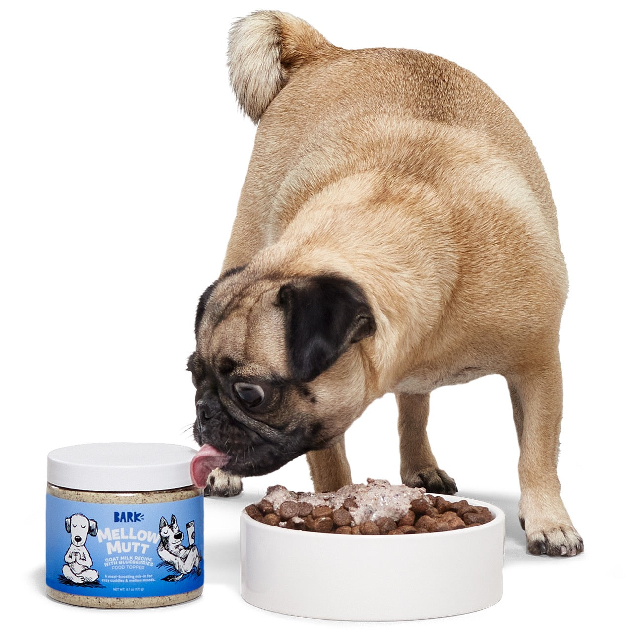Mellow Mutt Goat Milk Dog Treats with Blueberries for Relaxation