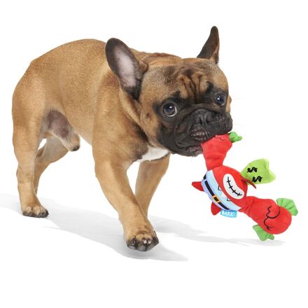 Mr. Krabs Dog Toy with Squeaker & Tugging Arms