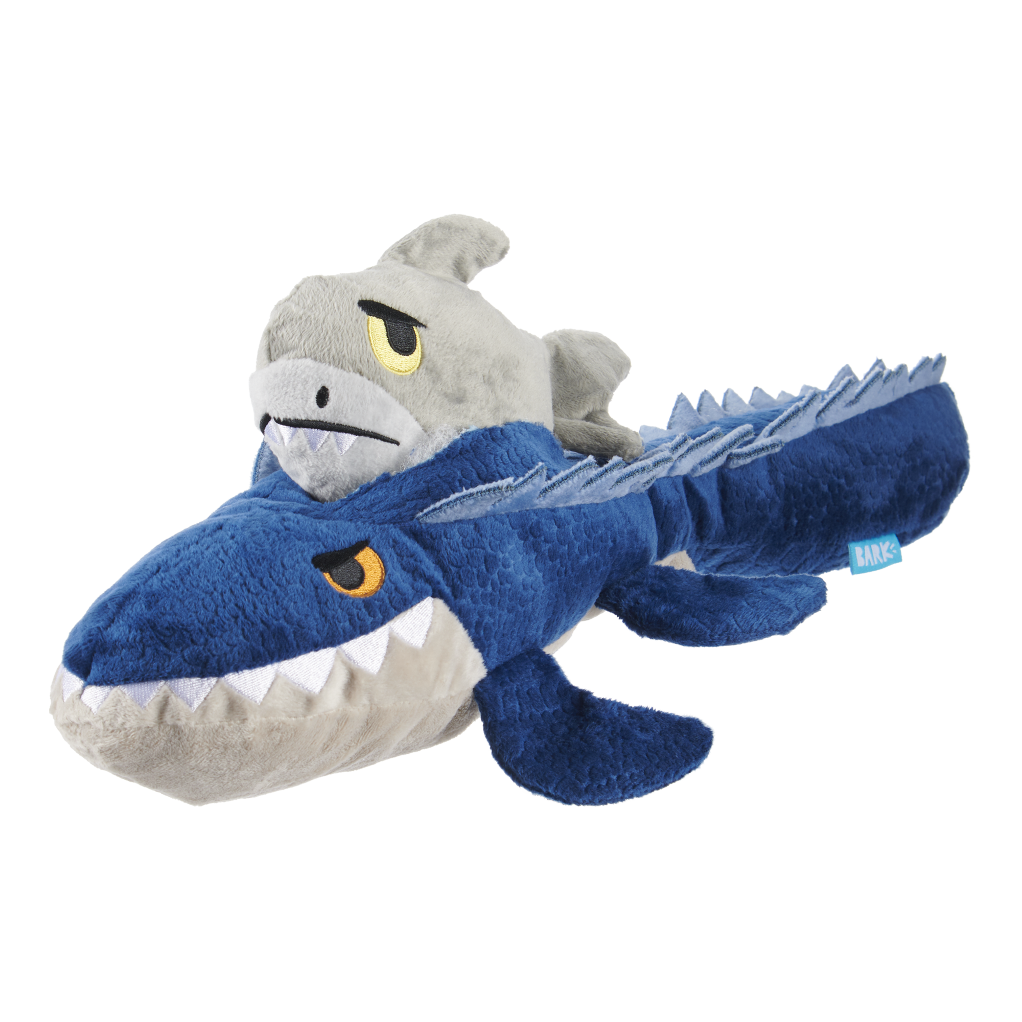 Jurassic World Mosasaurus Dog Toy with Squeaker & Crinkle