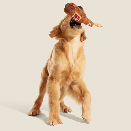 Root Beer Dog Toy - Old Fashioned Sploot Beer with Squeaker & Crinkle