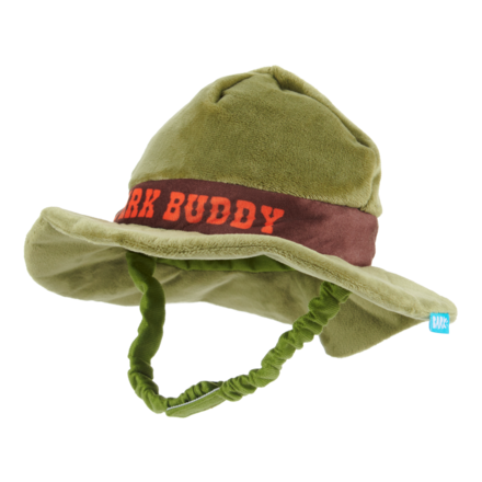 BARK Park Buddy Dog Hat with Squeaker & Crinkle Toy