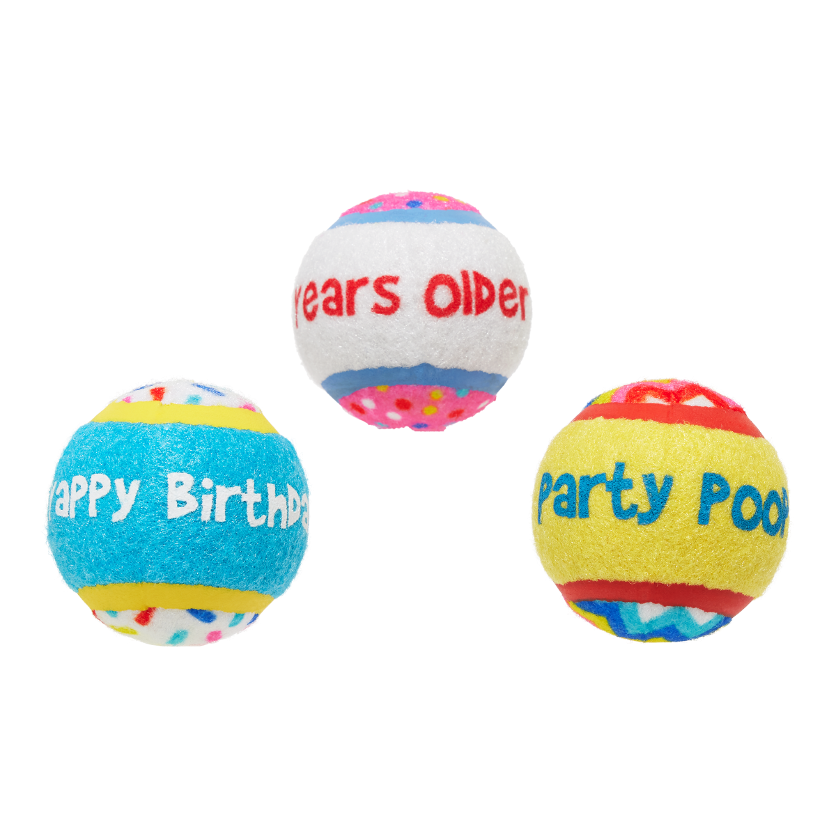 Squeaky Tennis Ball Dog Toy Set for Fetch & Play