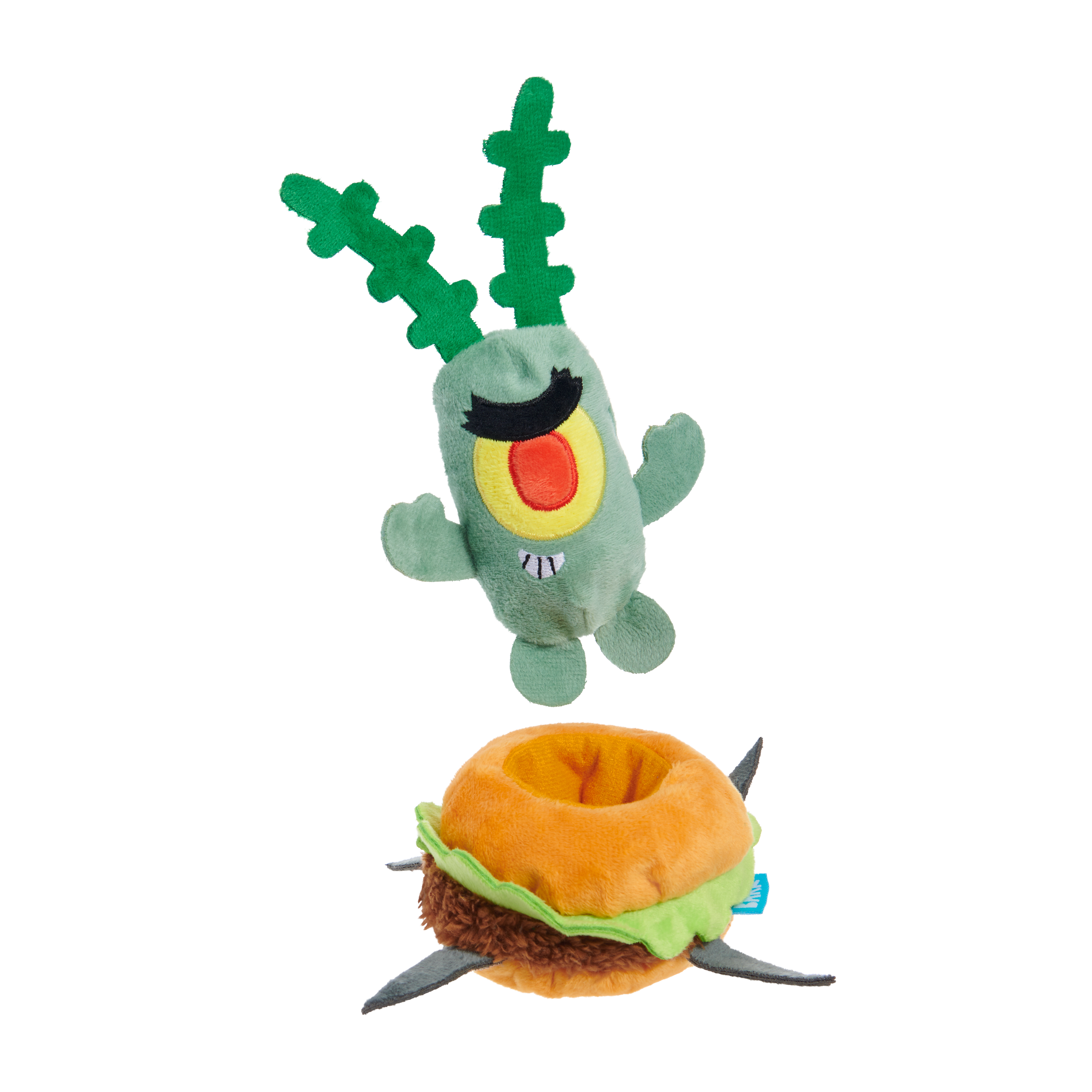 SpongeBob Plankton Dog Toy with Squeakers & Treat Hiding