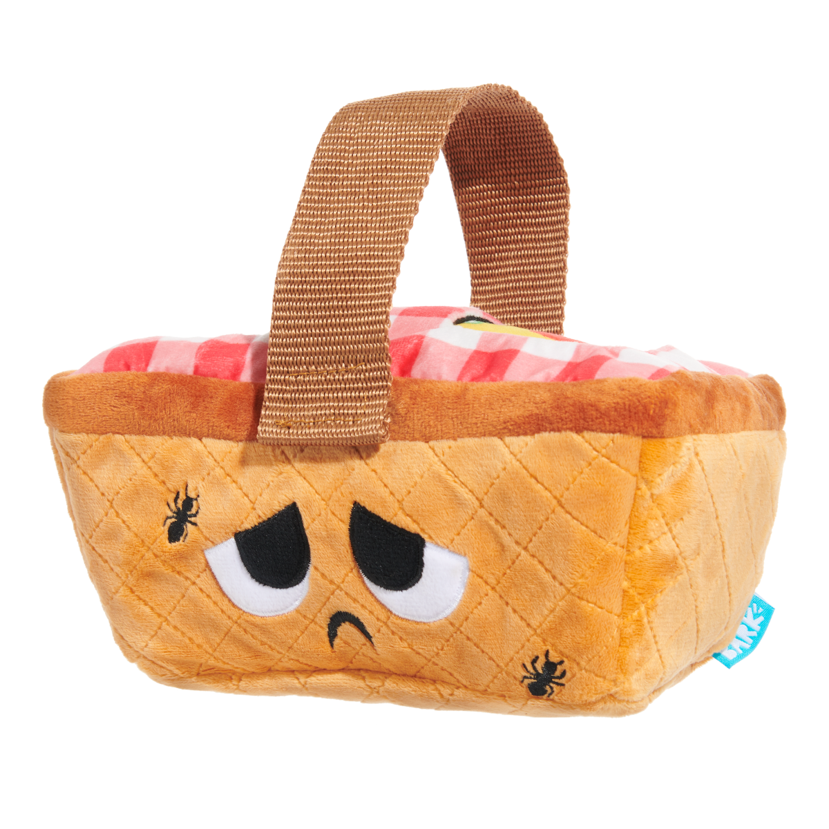 Squeaky Dog Picnic Toy with Treat Basket & Crinkle Sounds