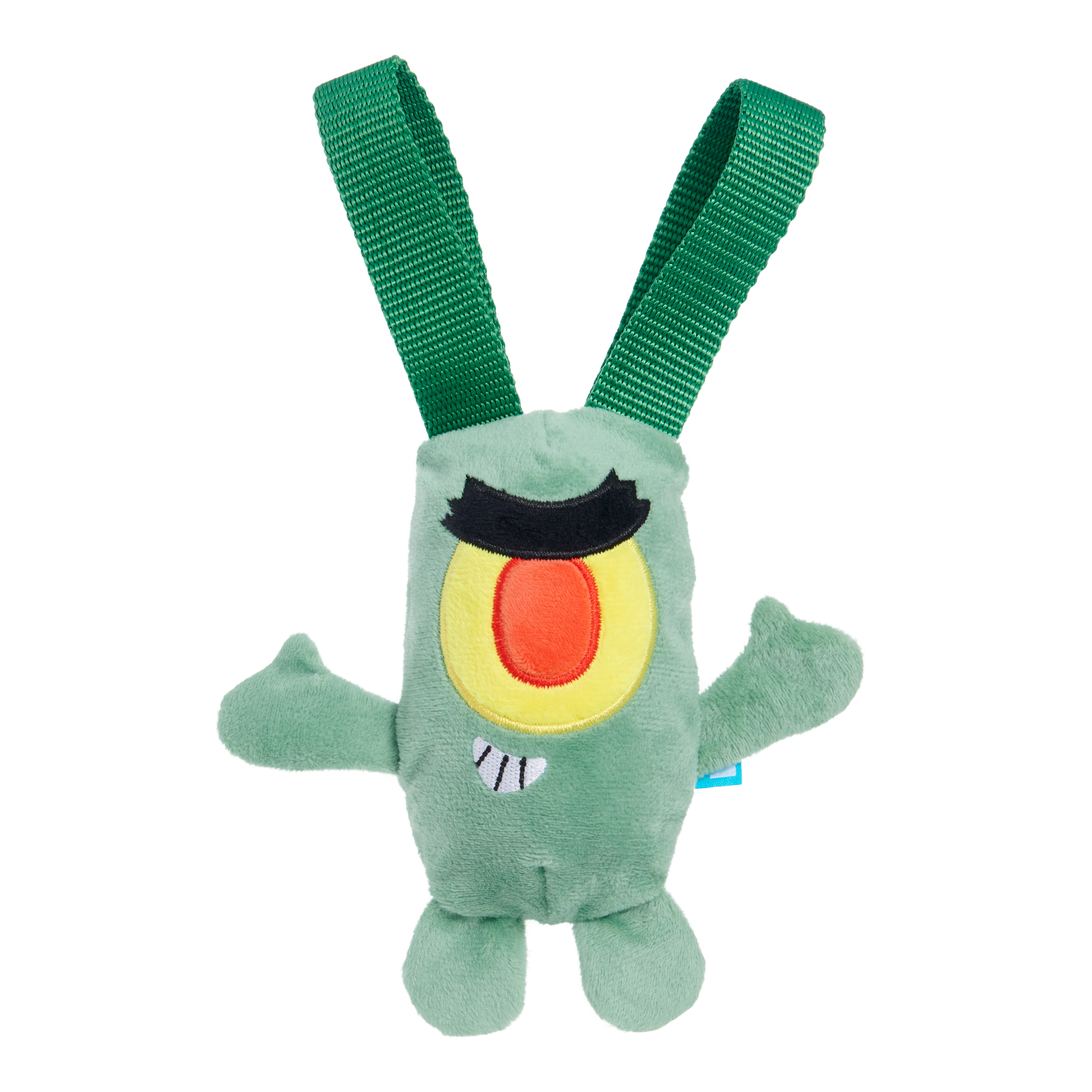 SpongeBob Plankton Dog Toy with Squeaker & Crinkle
