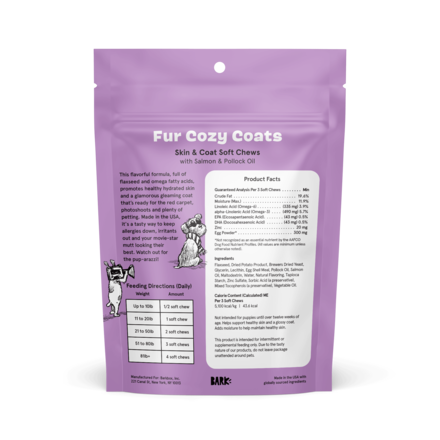 Dog Skin & Coat Supplement with Omega Fatty Acids - Made in USA