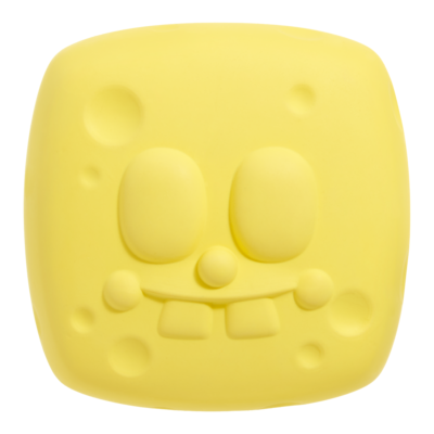 SpongeBob SqueakPants Dog Toy - Natural Rubber & Squeaker for Fetch Play