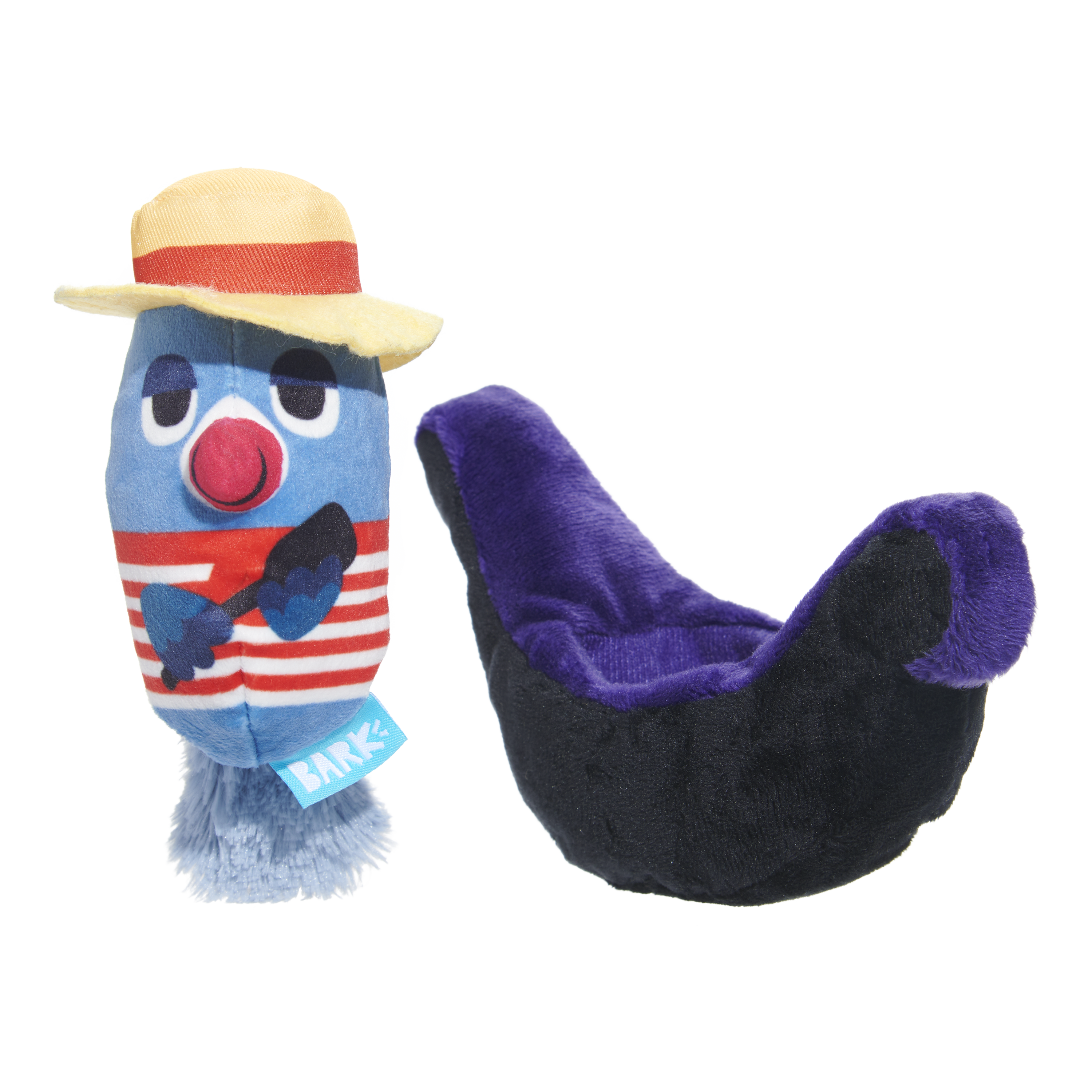 St. Bark's Squeaky Pigeon Dog Toy with Crinkle & Plush