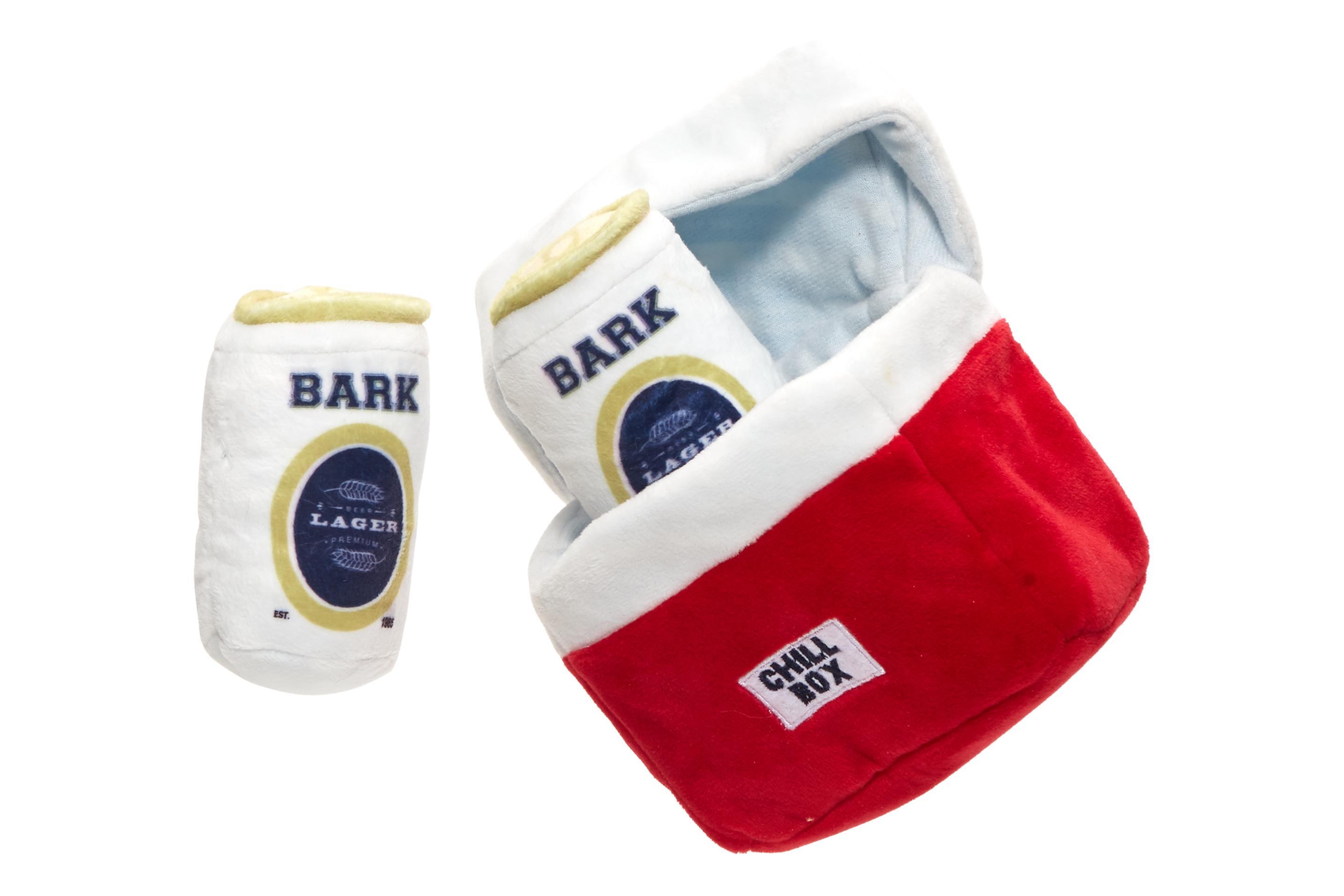 Durable Dog Toy with Squeakers & Crinkle for Camping