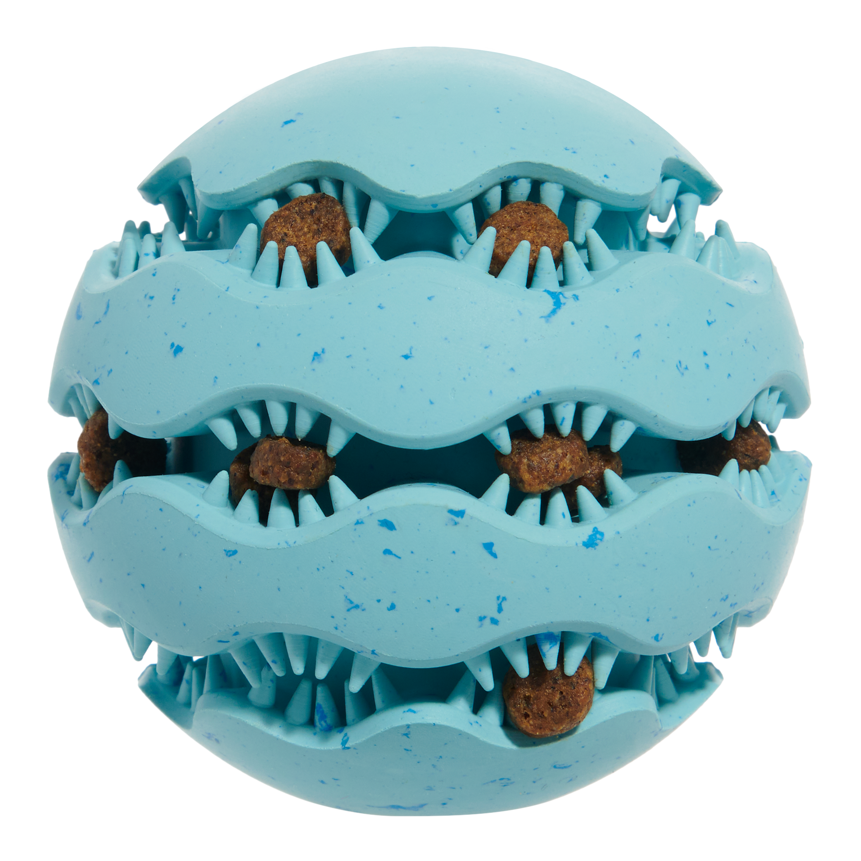 Dog Dental Chew Toy with Treat Dispenser - Natural Rubber Jawball