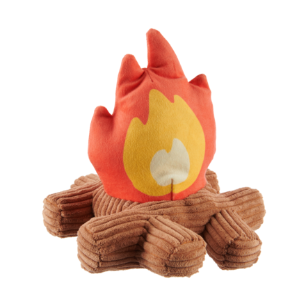 A'Hound the Campfire Dog Toy with Squeaker & Crinkle for Thrashers