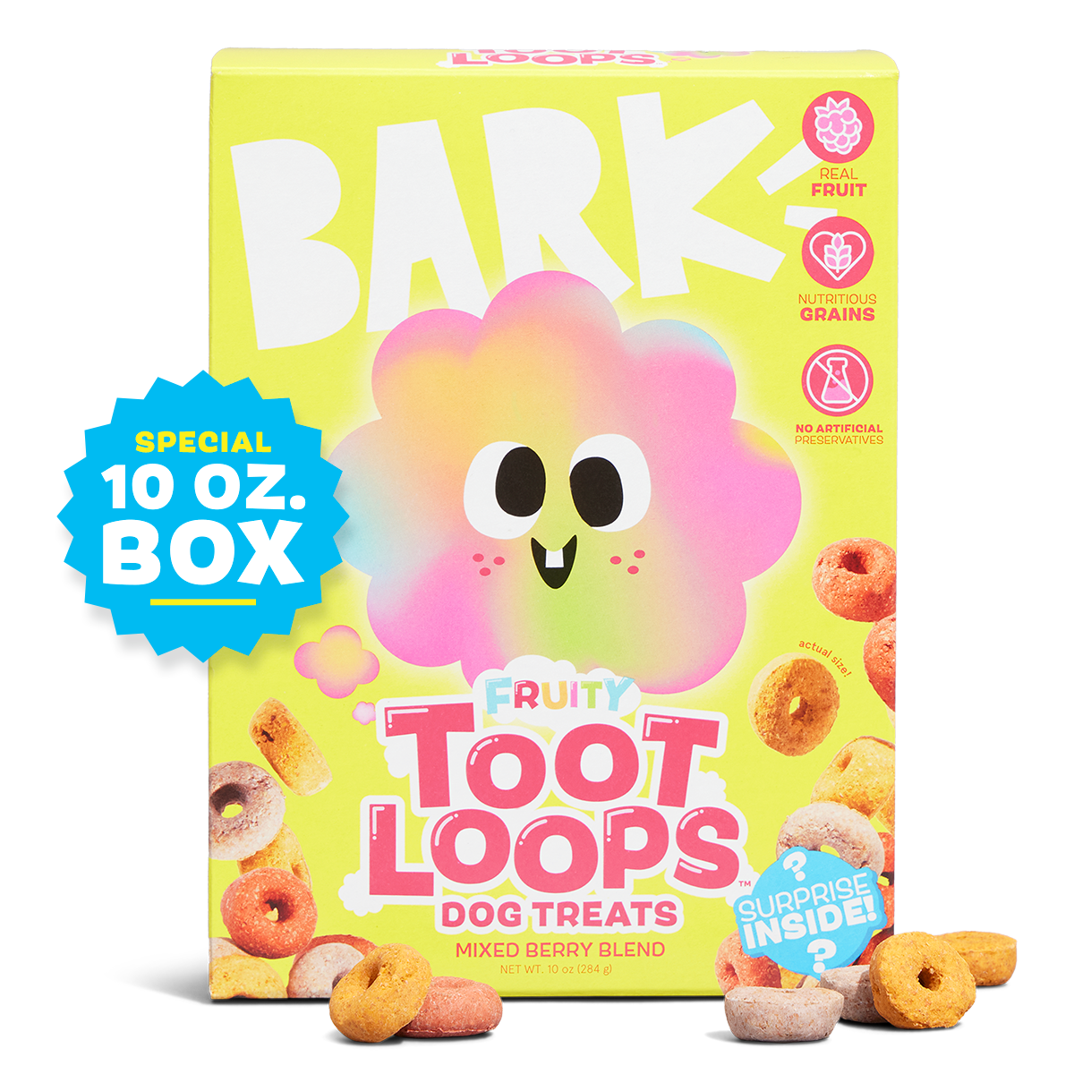 Tooty Fruit Loops Crunchy Dog Treats - Mixed Berry Blend for Dogs