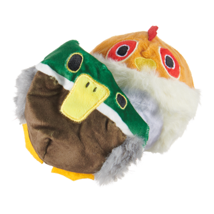 Durable Squeaky Turducken Dog Toy with Bacon Scent