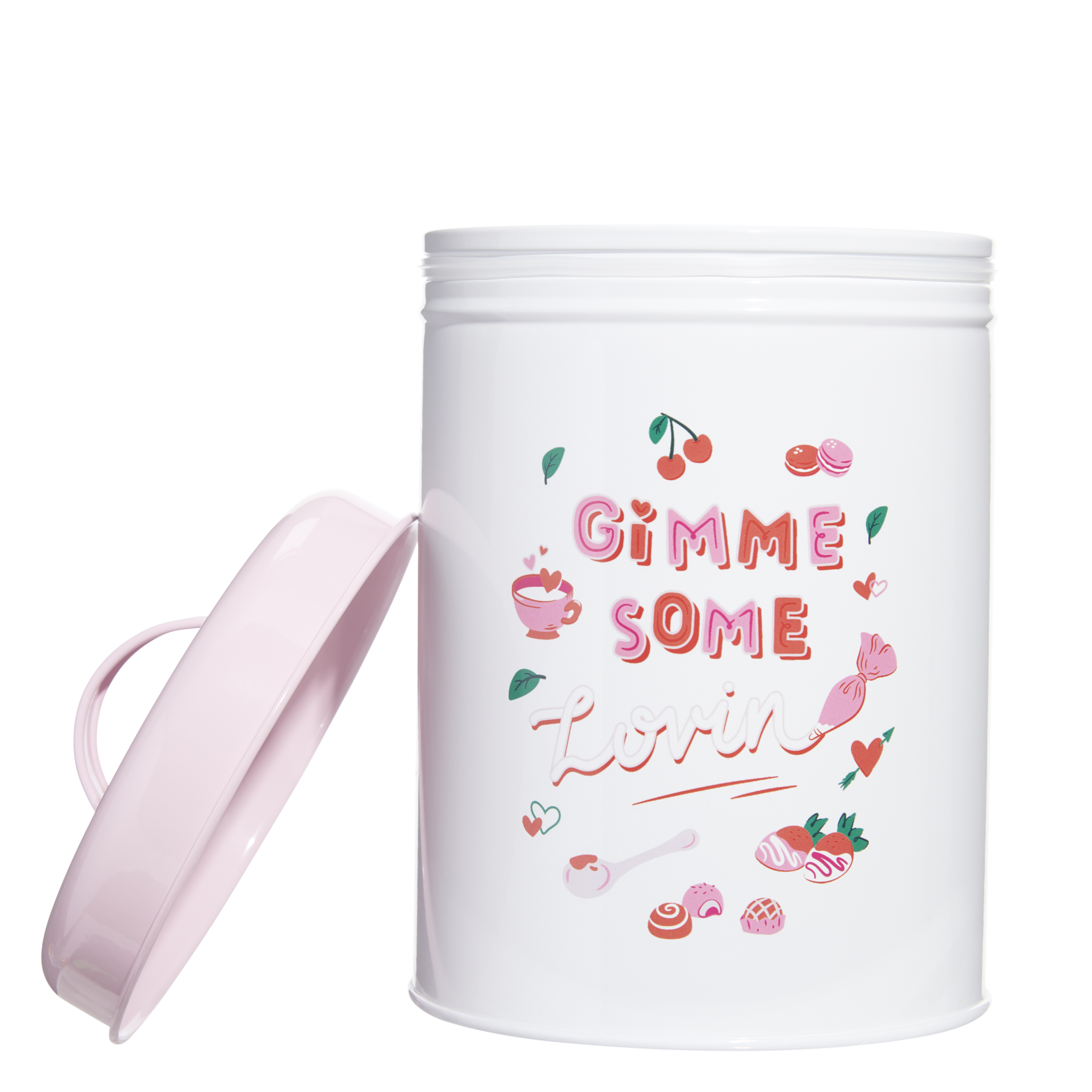 Valentine's Day Dog Treat Jar with Gasket Seal – 10" x 6" x 6"