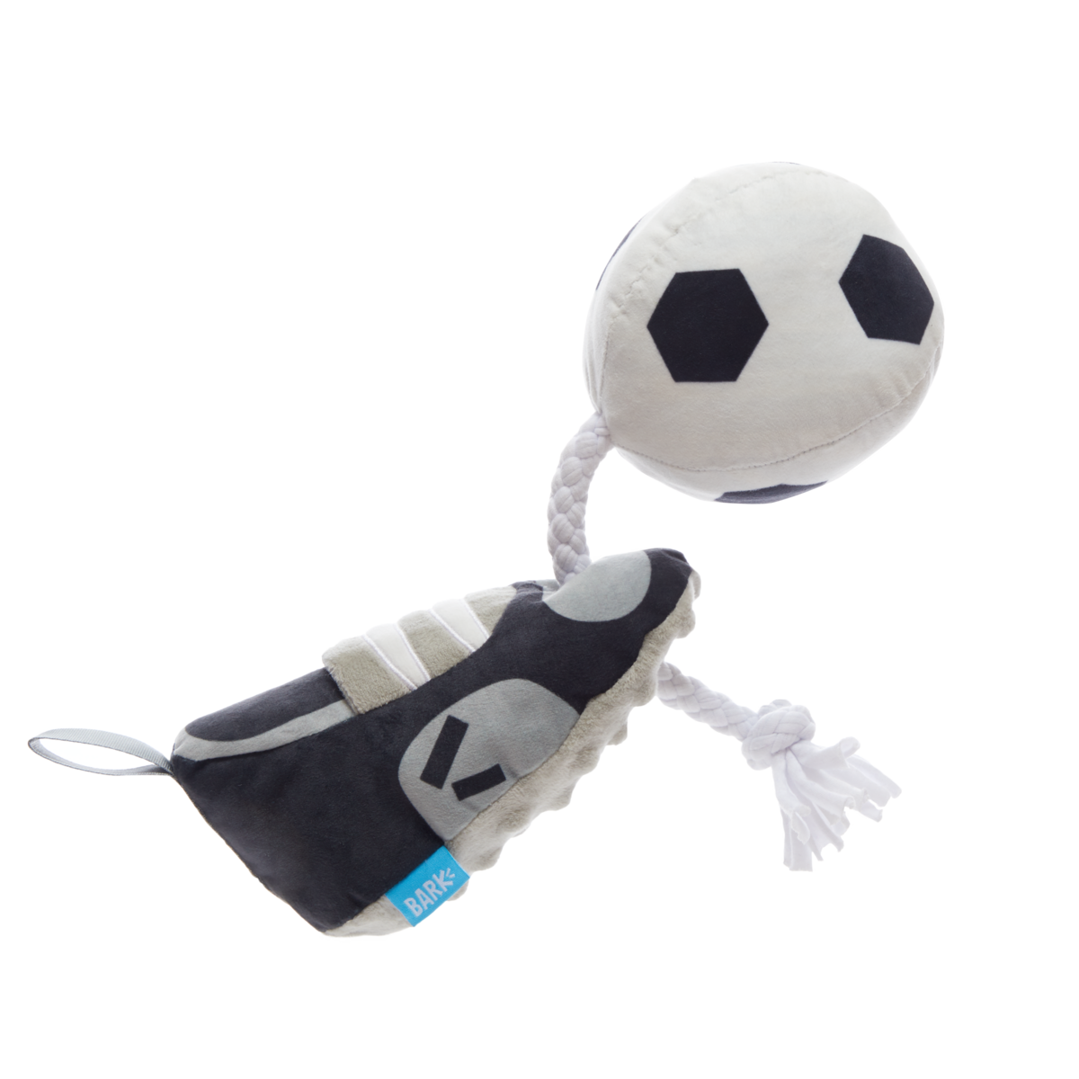 World Pup Cleat Dog Toy with T-Shirt Rope & Treat Pocket