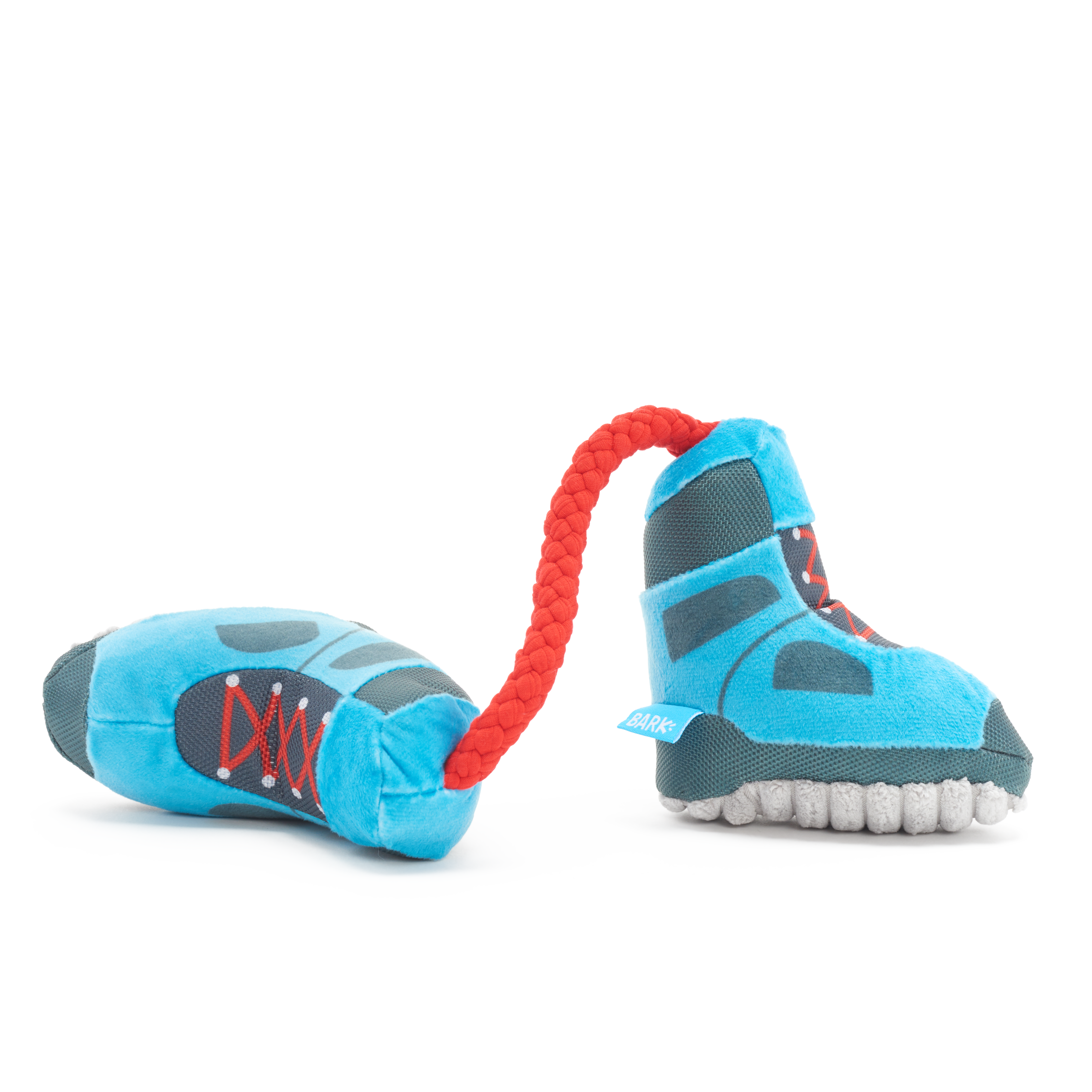 Appalachian Tail Boots Dog Toy with Squeakers & Rope