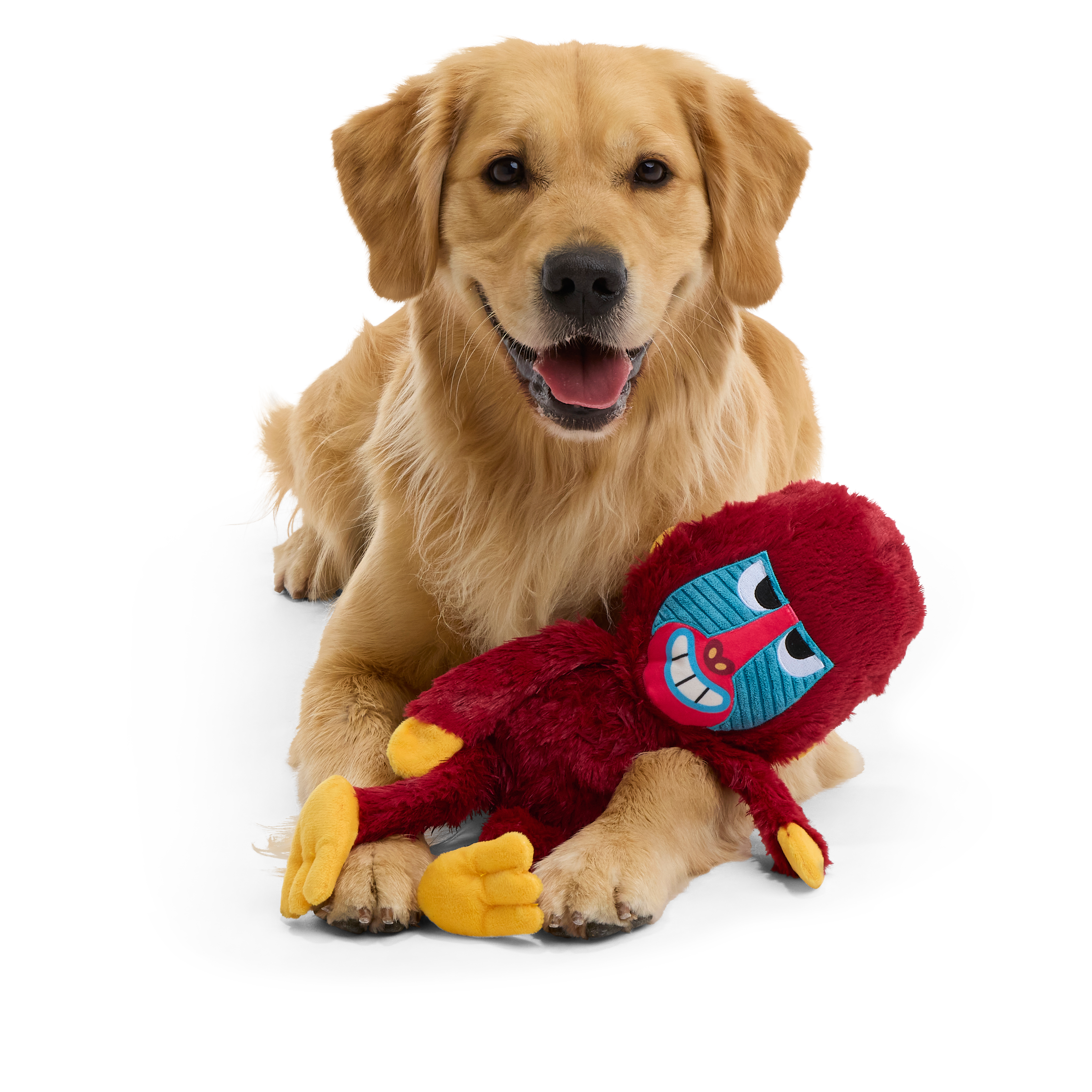 Babu Baboon Dog Toy with Squeakers & Crinkle for Playtime