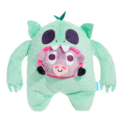 Squeaky Dog Toy with Treat Trap - Barbara Chupacabra for Play & Fetch