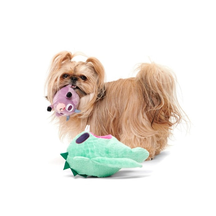 Squeaky Dog Toy with Treat Trap - Barbara Chupacabra for Play & Fetch