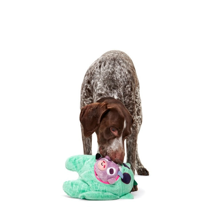 Squeaky Dog Toy with Treat Trap - Barbara Chupacabra for Play & Fetch